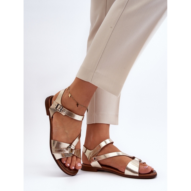 Sandals Model Zazoo 40182 Gold - Step in style yellow 1