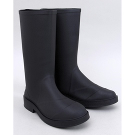 Meness Black women's matte wellingtons 1