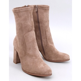 Poulter Taupe suede ankle boots beige 1