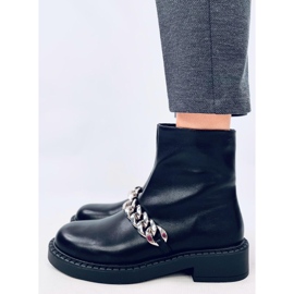 Foster Black women's chain ankle boots 1