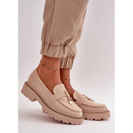 Moccasins Model Verindalle 77-533 Light Beige - Step in style 1