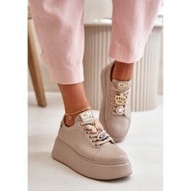 Sports Shoes Model CheBello 4585 Beige - Step in style 1
