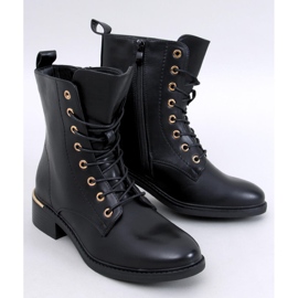Ango Black lace-up ankle boots 1
