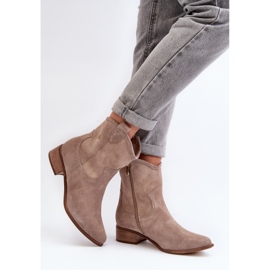 Boots Model Zazoo 3329 Cappuccino - Step in style brown 2