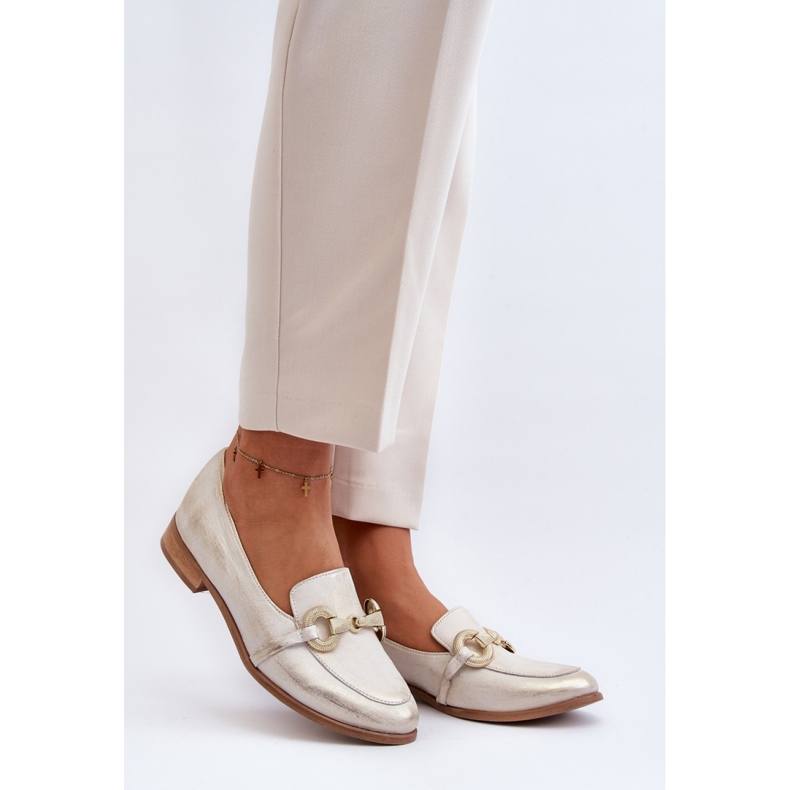 Moccasins Model Zazoo 2880/004 Gold - Step in style yellow 1