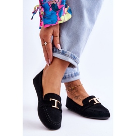 Moccasins Model Carly GO-105 Black - Step in style 1