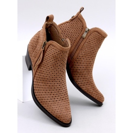 Vizzi Khaki openwork cowboy boots brown 1