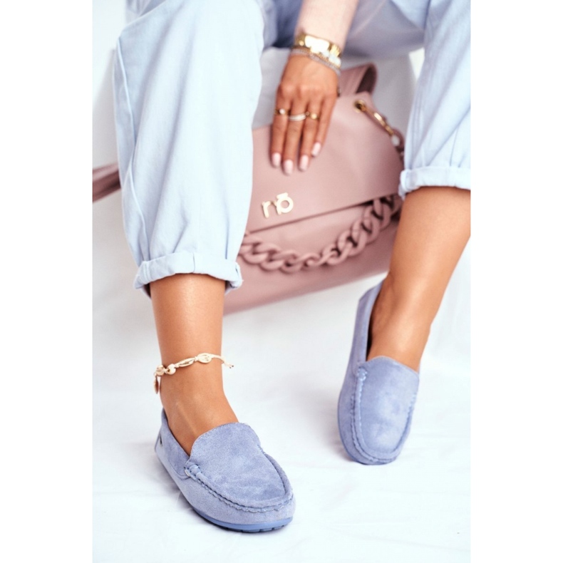 Moccasins Model Morreno 20PB26-2190 Blue - Step in style 1