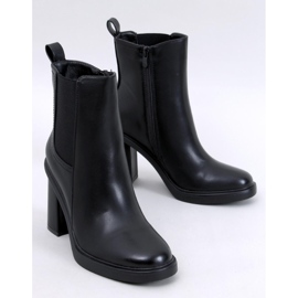 Lilley Black Chelsea boots with a high heel 1 Lilley Black Chelsea boots with a high heel 1