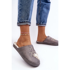 Slippers Model Geraja MD6003 Gray - Step in style grey 2