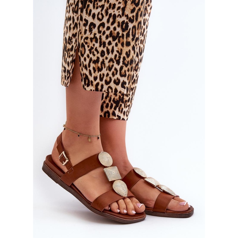 Sandals Model Sergio Leone SK072H Brown - Step in style 1