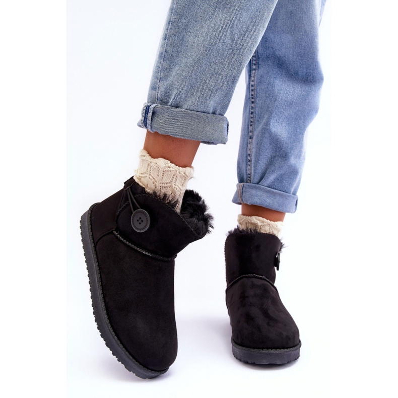 Black women's snow boots 1