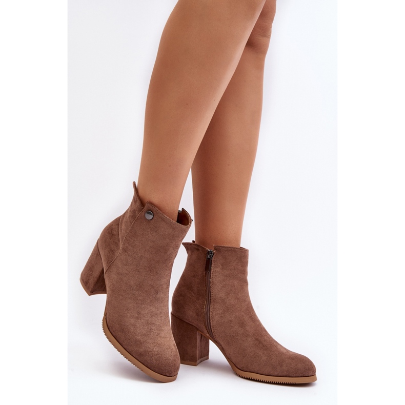 Classic women's brown ankle boots 1 Classic women's brown ankle boots 1