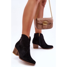 Cowboy boots Model Lewski EV28 Black Velor - Step in style 1