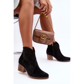 Cowboy boots Model Lewski EV28 Black Velor - Step in style 2