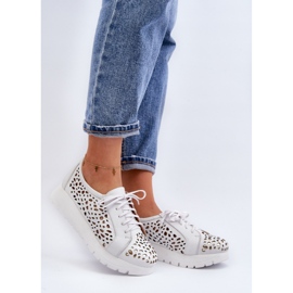 Zazoo Light Gray women's platform shoes white 1