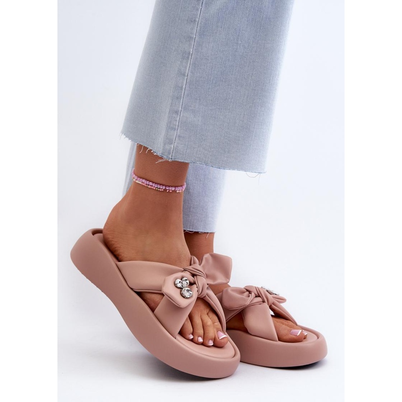 GOE Women's platform slippers Pink 1