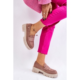 Women's shoes with Light Brown trim beige 1