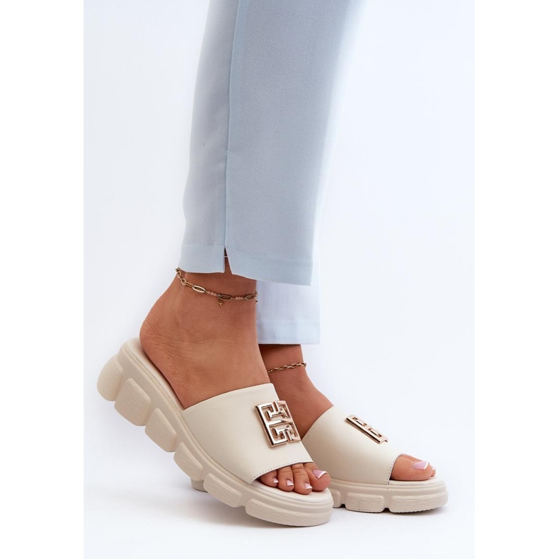 Sandal Flip-flops Model Vinceza 41444 Beige - Step in style 1