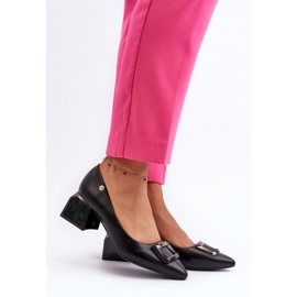 Women's low-heeled pumps Black 1 Women's low-heeled pumps Black 1