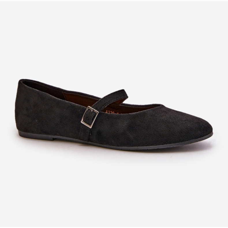 Women's ballet flats with a Black strap 2