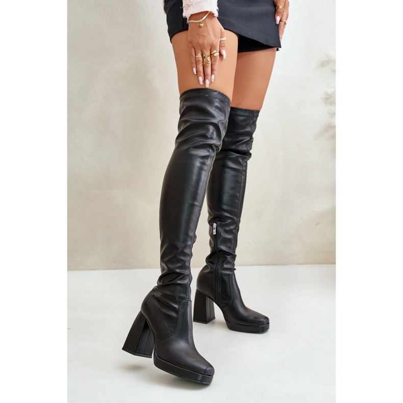 Over-the-knee boots Black 1