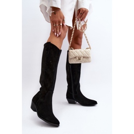 Zazoo Black openwork upper boots 2