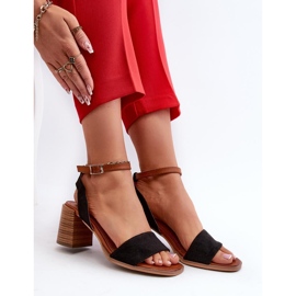Women's high-heeled sandals Black 2