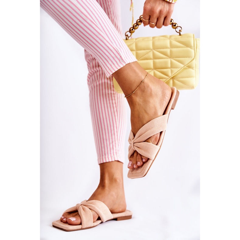 Classic women's suede slippers Pink 1