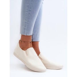 Classic women's sneakers beige 1