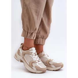 Beige Women's Sports Shoes 1