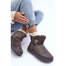 Women's snow boots on the Gray platform grey 2
