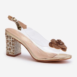 Sandals Model S.Barski MR38-356 Gold - Step in style yellow 2