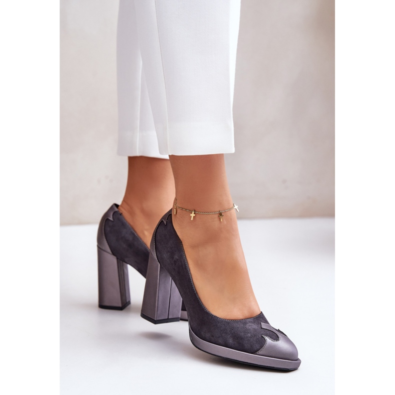 Laura Messi Gray high heel pumps grey 1 Laura Messi Gray high heel pumps grey 1