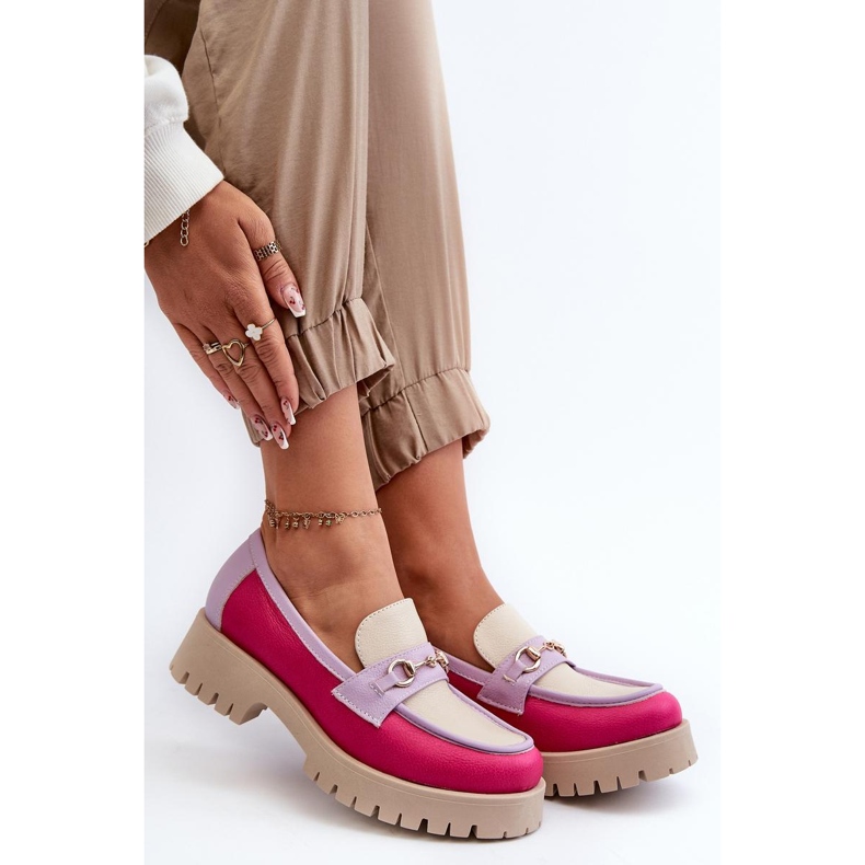 Zazoo Beige women's moccasins multicolored 1