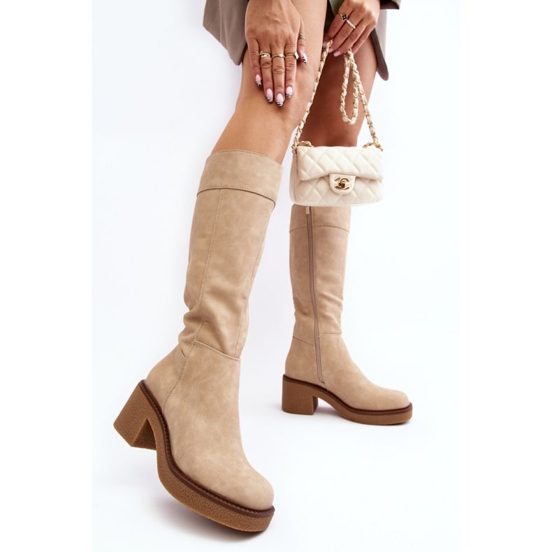 Boots Model Calvisa KZ930 Beige - Step in style 1