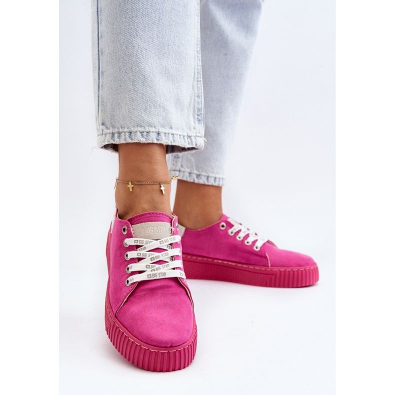 Sneakers Model Big Star NN276004 Fuchsia - Step in style pink 2