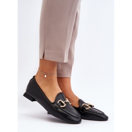 Women's moccasins with Black decoration 1