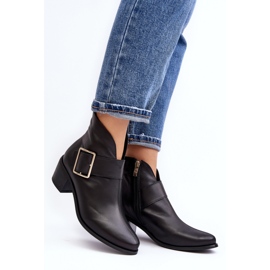 Women's low-heeled ankle boots Black 1 Women's low-heeled ankle boots Black 1