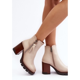 Boots Model Brittney 58103 Beige - Step in style 2