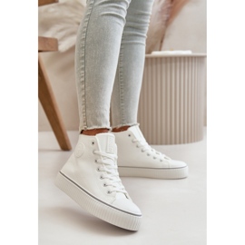 Women's sneakers on the Big Star White platform 1