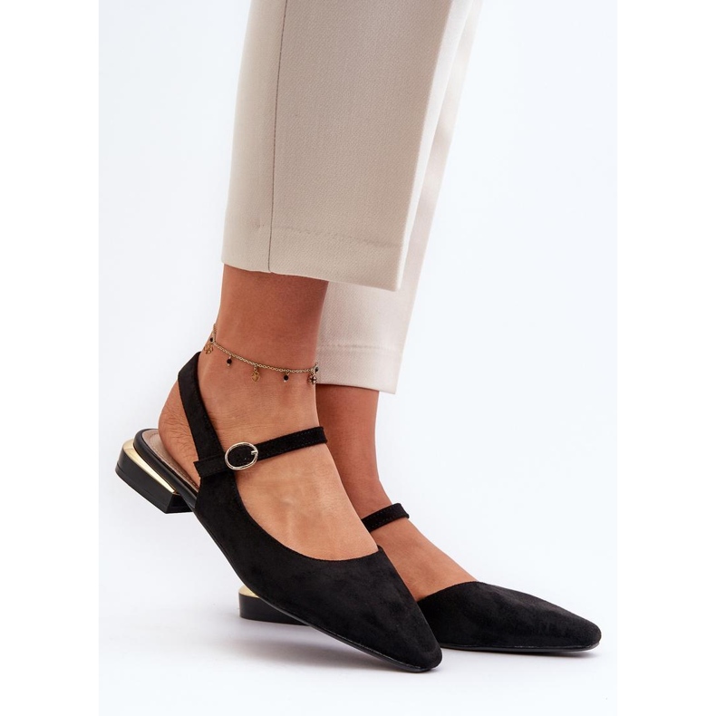 Sergio Leone Black women's ballet flats 1