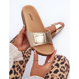 Sandal Flip-flops Model Elleriome 24SD21-7216 Gold - Step in style yellow 1