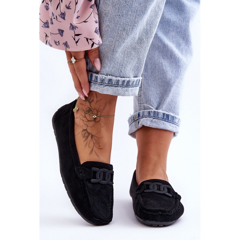 Moccasins Model Rabell DF711 Black - Step in style 1