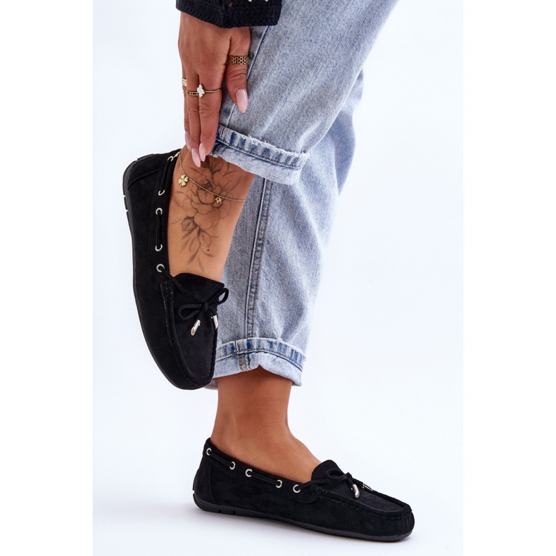 Moccasins Model Si Passione FT246 Black - Step in style 1