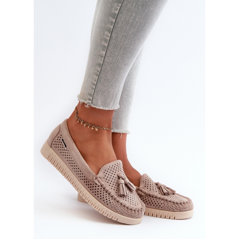 Moccasins Model Tinami HH503-8 Beige - Step in style 1