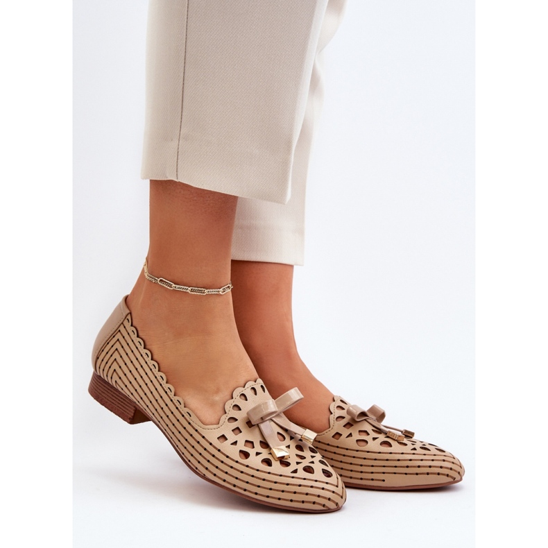 Ballet flats Model Nestavia ASA222-1 Beige - Step in style 1