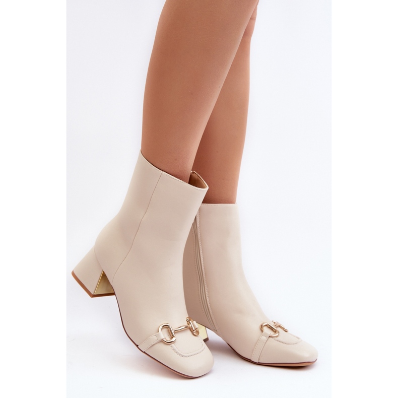Boots Model Adinah 1063 Light Beige - Step in style 1