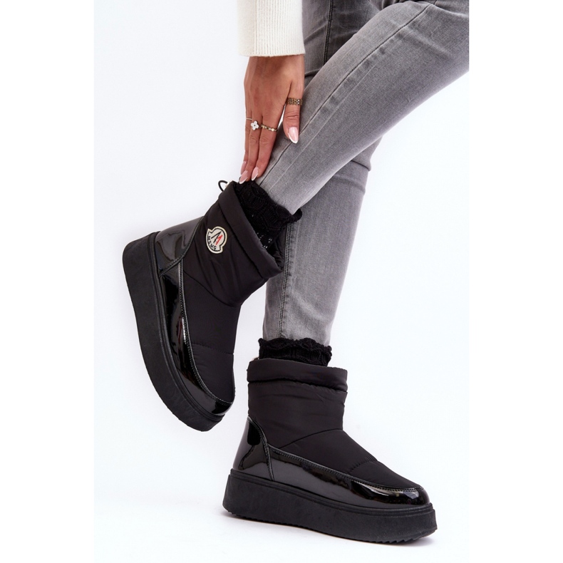 Snow boots Model Gattea HY852 Black - Step in style 1