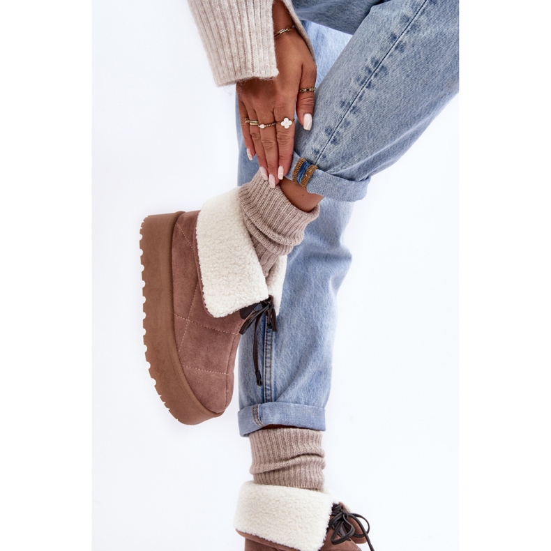 Snow boots Model Olimuka VL212P Beige - Step in style 2